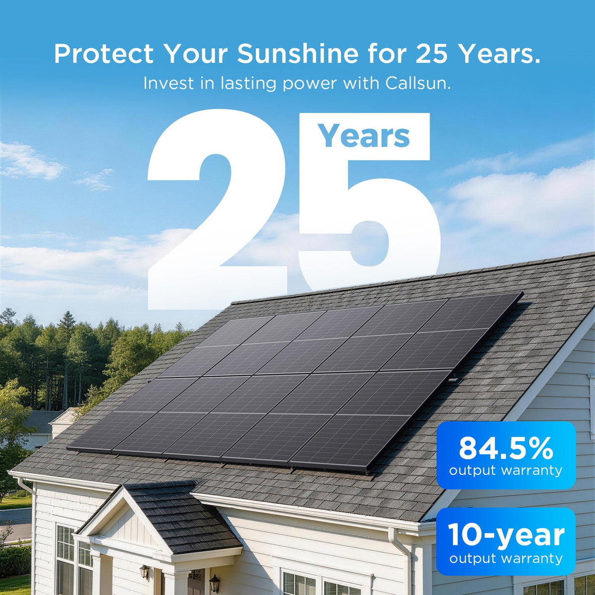 Callsun 200W N-Type bifacial solar panel — product photo 4