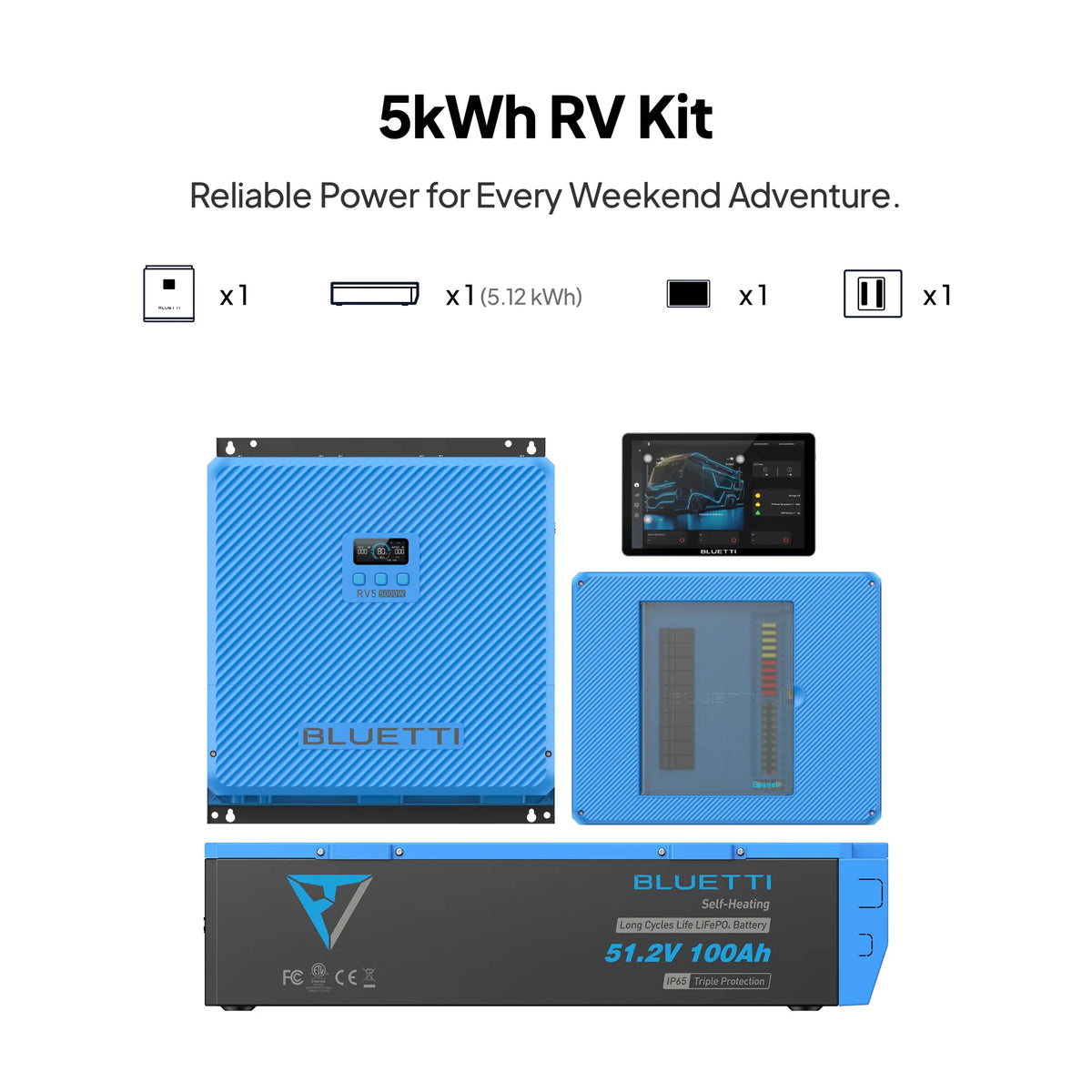BLUETTI 5kWh RV power kit