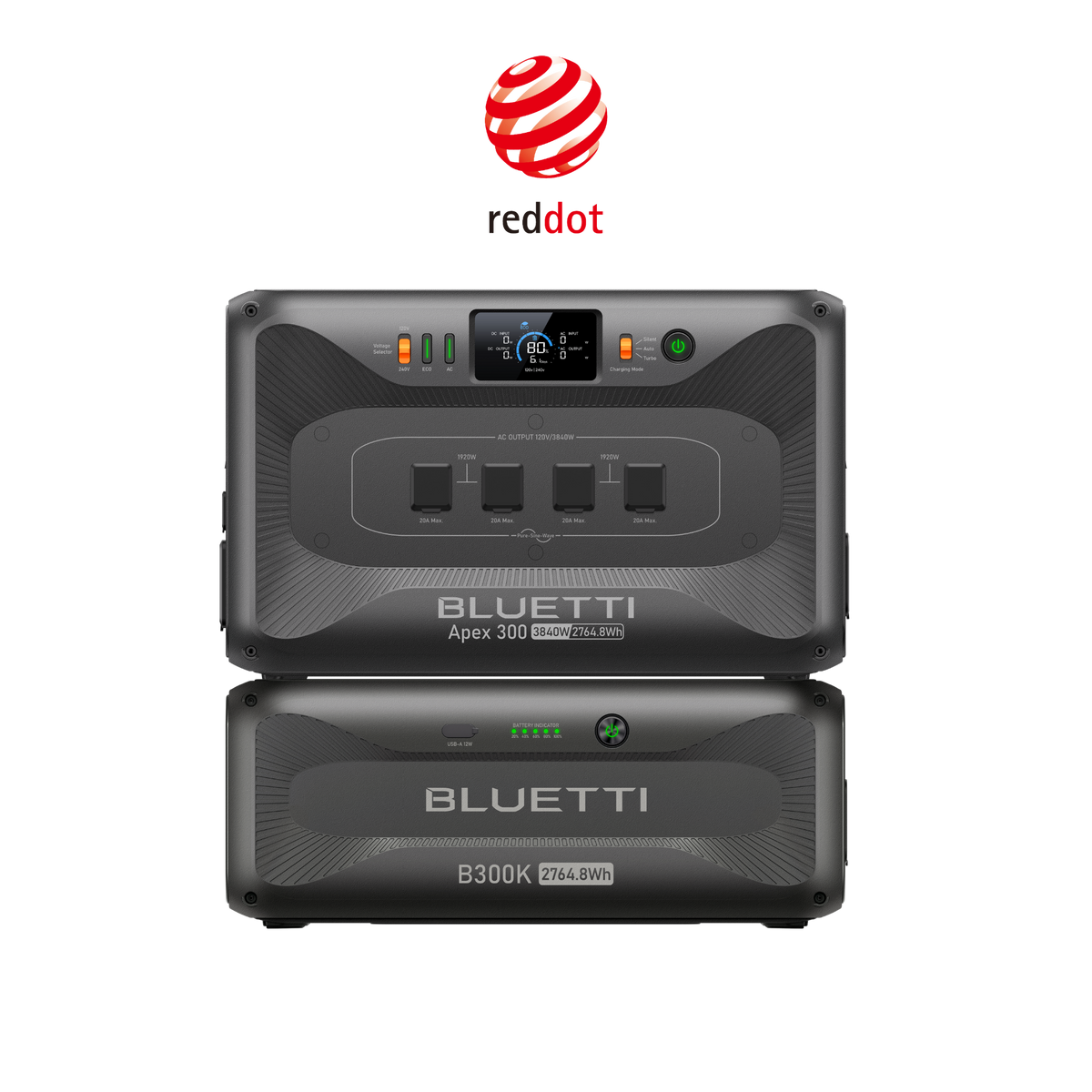BLUETTI Apex 300 with B300K expansion battery