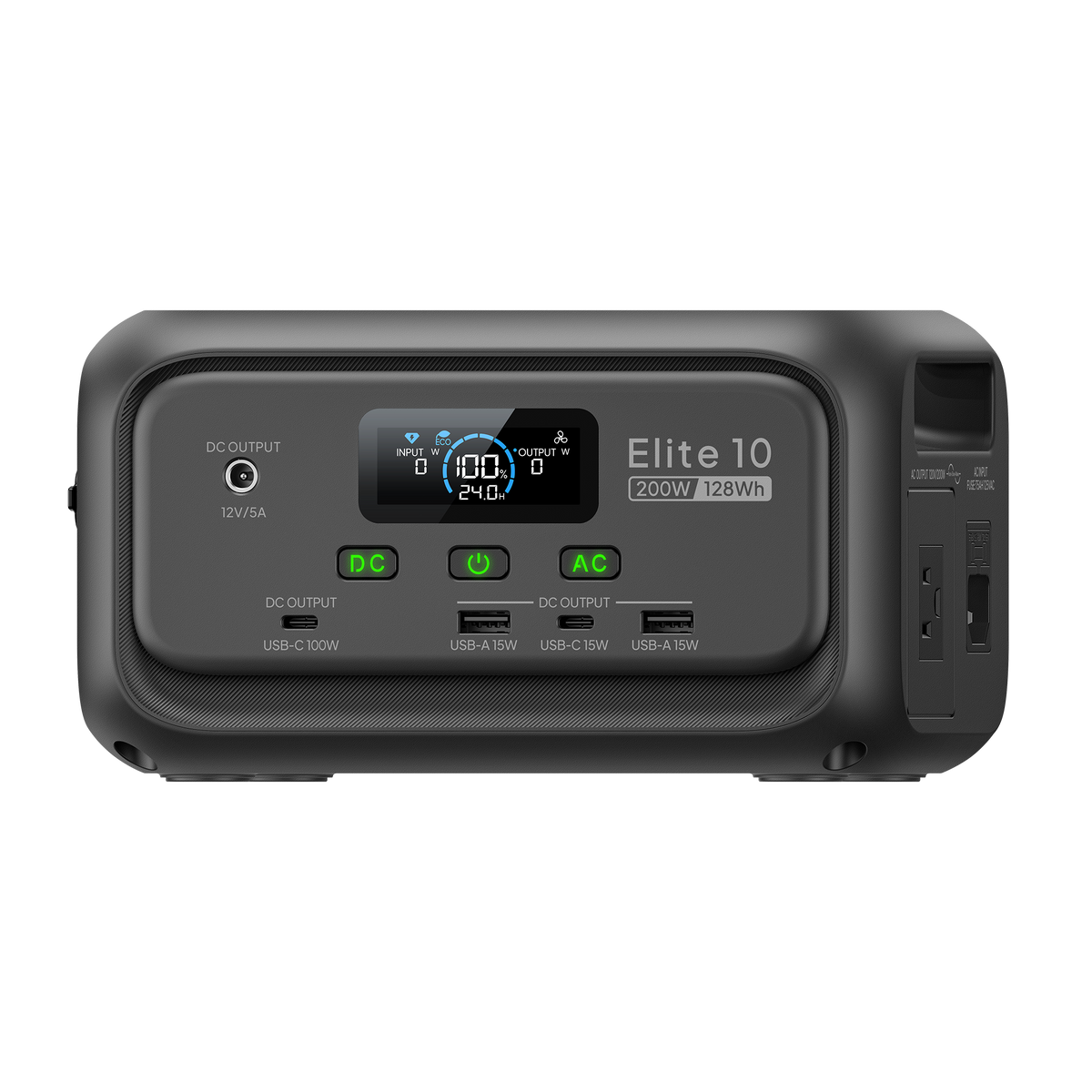 BLUETTI Elite 10 Mini front panel with AC and USB outputs