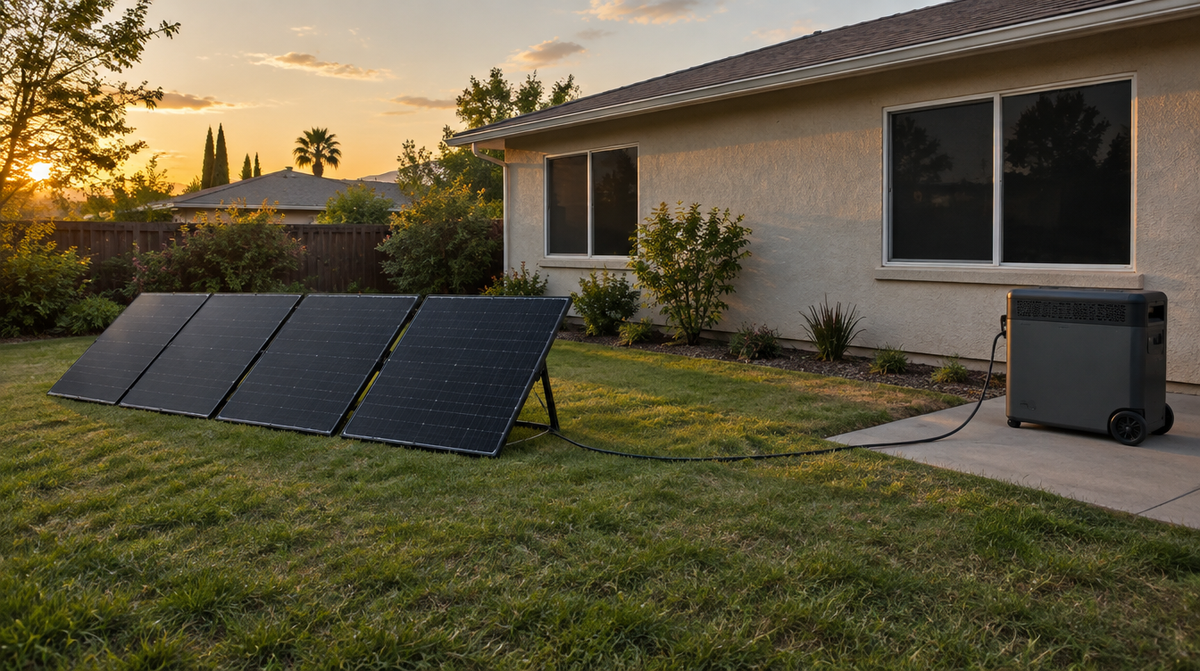 Power Outage? Move Your Power Station to Your Solar Panels (Plus a Generator Inlet for Whole-Home Backup)
