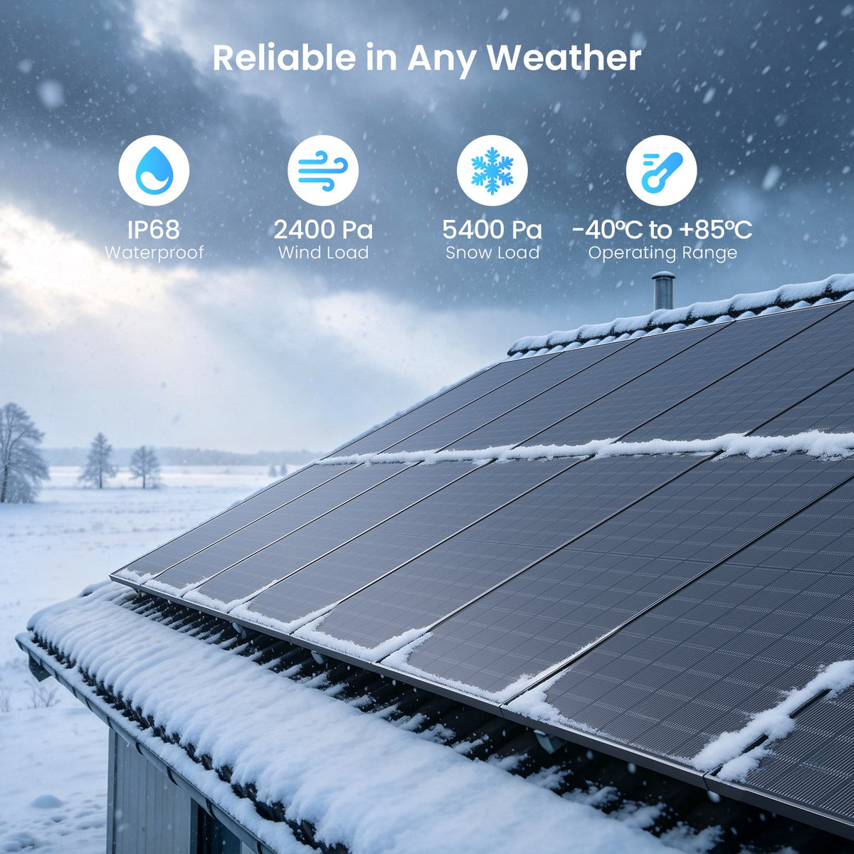 Callsun 450W N-Type bifacial solar panel — product photo 7