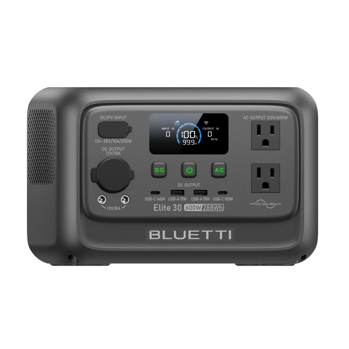 BLUETTI Elite 30 V2 charging options