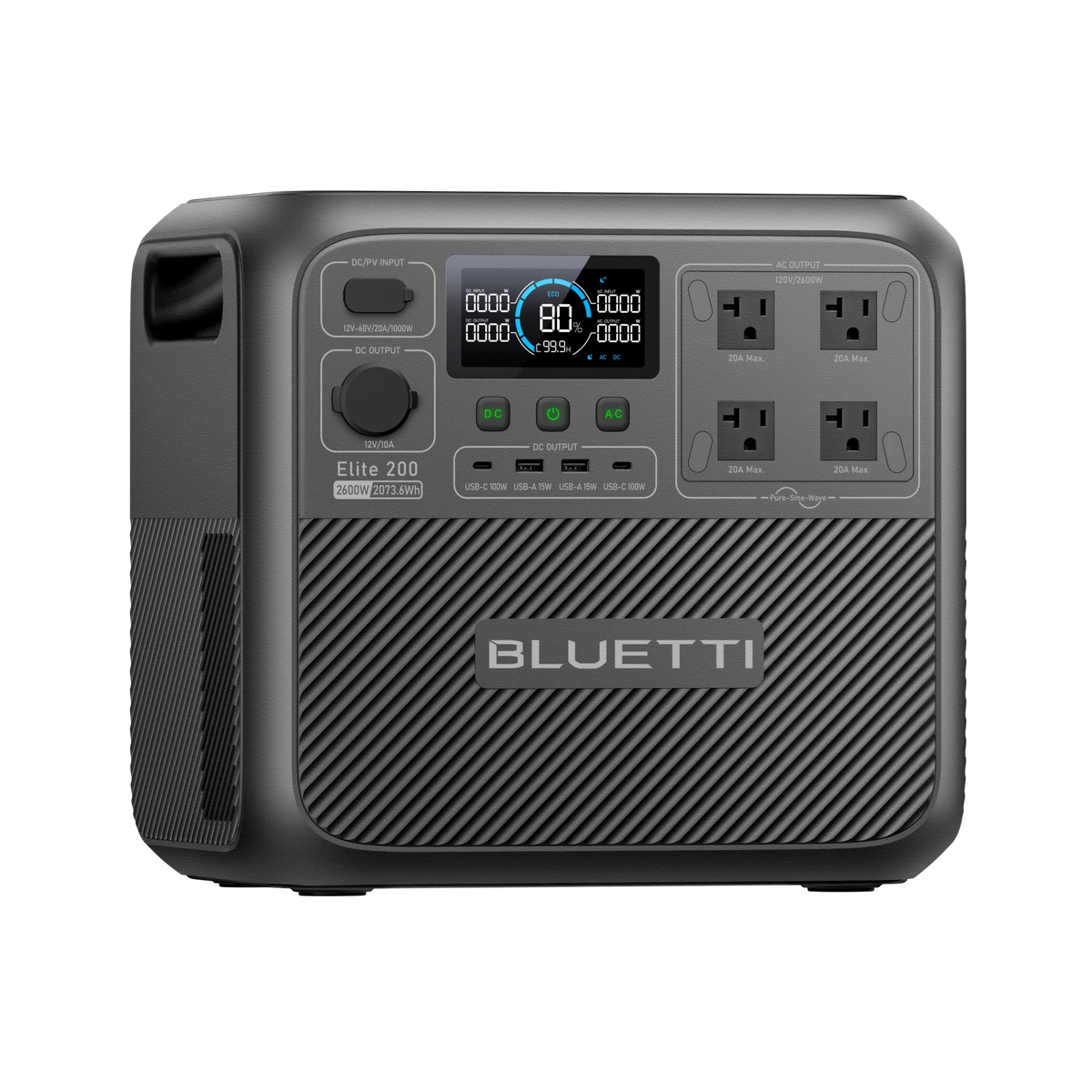 BLUETTI Elite 200 V2 outlets