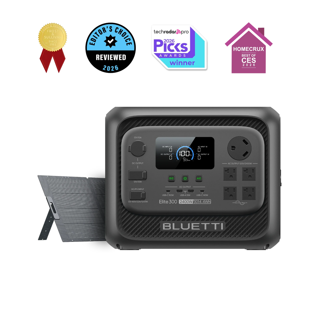 BLUETTI Elite 300 with 350W solar panel