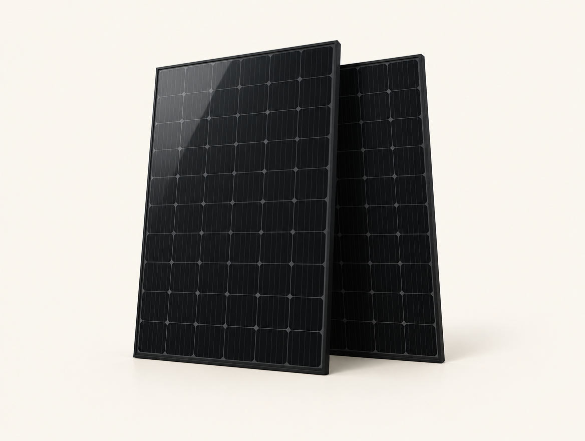 Two new all-black solar panels